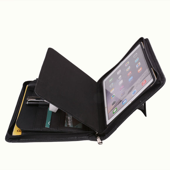 iCarryAlls iPad Portfolio with Stand, Organizer Folio Case for iPad Air 2 / Air / 9.7