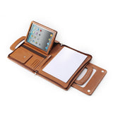 Leather Briefcase-Portfolio With Shoulder Strap for iPad and MacBook Air