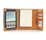 Notepad style iPad leather Portfolio case made from top grain cowhide Leather, for iPad 9.7 inch
