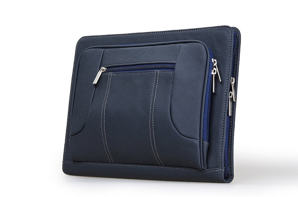 Executive Leather Padfolio for Letter A4 Paper, 11-inch Laptop and iPad or Tablet