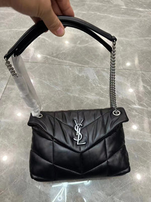 Embracing Luxury and Versatility: A Look at YSL Saint Laurent's Cloud Bag in Black Silver