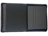 Zipper Leather Portfolio with Removable Tablet Holder, Padfolio Tablet Case with Stand for iPad 12.9/11/10.5/10.2/9.7