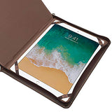 Crazy-Horse Leather Business Organizer Portfolio with Handle and shoulder strap for iPad 12.9 /11/10.9/10.5/10.2/9.7 inch and MacBook / Surface Book 13-inch