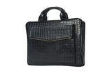 Premium Reptile-Pattern Soft-sided Briefcase and Padfolio