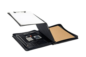 Premium Leather Organizer Padfolio with Folding Center Panel, for Galaxy Tab / Note