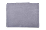 Premium Suede Leather Organizer Folio Binder for Left-Hand or Right-Hand Use