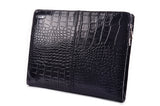 Croc-Pattern Leather Portfolio with Writing Pad for New Surface Go or Microsoft Surface Pro 6 / Surface Pro 5 / Pro 4