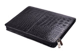 Croc-Pattern Leather Portfolio with Writing Pad for Samsung Galaxy Note Pro 12.2