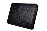Premium Crocodile-Pattern Leather Clutch Case for iPad Pro and 15 inch MacBook Pro