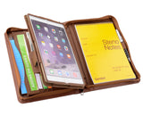 iPad Portfolio Folio Case, Zipper Organizer Portfolio Case with Removable Tablet Holder for 9.7 inch / 10.5 inch iPad