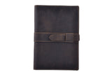 Retro Rustic Leather Portfolio, Fits 9.7 inch Tablet Device,  A5 Notepad