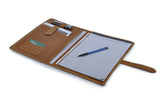 Retro Rustic Leather Portfolio, Fits 9.7 inch Tablet Device,  A4 Notepad