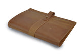 Retro Rustic Leather Portfolio, Fits 9.7 inch Tablet Device,  A4 Notepad