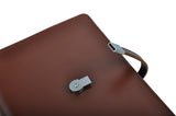 Leather Organizer 3 Ring Binder Portfolio with Magnetic Snap Design USB Flash Drive
