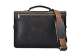 Premium Leather Vintage Traveler Laptop Messenger Bag with Strap, for 13 inch Macbook Air / Macbook Pro,Brown