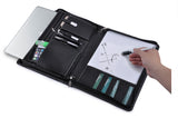 Leather Laptop Carrying Case for 13 inch MacBook, with White Board and Magnetic Snap Design USB Flash Drive