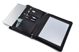 Leather Laptop Carrying Case for 13 inch MacBook, with Pad Holder and Magnetic Snap Design USB Flash Drive