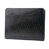 Crocodile Pattern Leather 3 Ring Binder Padfolio with Removable Holder for 9.7 inch iPad Pro / The New 9.7 iPad / iPad Air