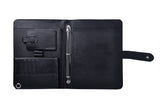 Professional Leather 3-Ring Binder Portfolio for iPad Mini 4 and Letter Paper