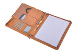 Premium Organizer Leather Portfolio, Fits Letter-Size / A4 Notepad