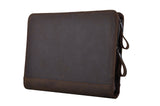 iCarryAlls Rustic Leather Organizer Padfolio, to fit Jr Legal / A5 Notepad