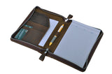 iCarryAlls Rustic Leather Organizer Padfolio, to fit Jr Legal / A5 Notepad