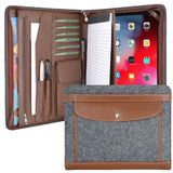 Wool Felt Organizer Portfolio Case for 11/12.9 inch iPad Pro, A4 Notepad