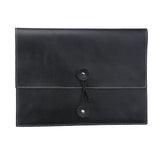 Leather and Wool Felt Organizer Portfolio with Pouch Pocket, to Fit A4 Paper and Tablet PC
