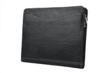 Letter-Size Leather Portfolio With Detachable iPad Holder and Multiangle Viewing