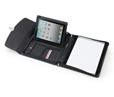 Leather iPad Briefcase With Notepad and With Multiangle Viewing
