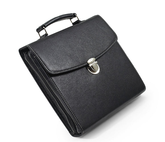 Leather iPad Briefcase With Notepad and With Multiangle Viewing
