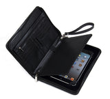 Genuine Leather Padfolio with Wrist Strap, for iPad mini 6th 2021/iPad Mini 5th 2019 / iPad Mini 4/ iPad Mini and Small Notepad