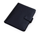 Professional 3-Ring Binder Leather Folio for iPad Mini, Letter-Size Paper, Black