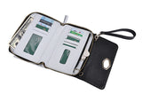 iPhone 6s Plus Wallet Case, White and Black Leather Wallet Purse for iPhone 6s Plus