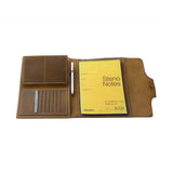 Retro Crazy Horse Leather Organizer with A5 Paper,Brown