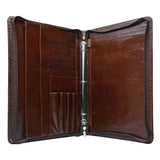 Leather Organizer Laptop Portfolio with Notepad Holder and 3-Ring Binder, for 13.5 Surface Book 2/Surface Book 3 and MacBook Air 13
