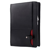 Leather Zippered Padfolio Case for 12.9/11/10.9/10.5/10.2/9.7 inch iPad, A4 Notepad