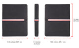 Vintage Leather Portfolio Organizer, Business Tablet Padfolio Folder, for Galaxy Tab S4/ Tab S5e/ Tab S6 10.5"/Galaxy Book 12
