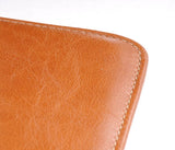 iPad Full Grain cowhide Leather Portfolio case for iPad (Light Brown)