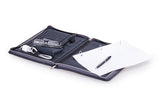 Leather Organizer Padfolio with 3-Ring Binder for Letter A4 Paper, 11-inch Laptop, Tablet