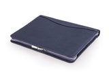 Leather Business Padfolio with 3-Ring Binder for Letter A4 Paper, 11-inch Laptop