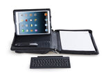 Ultimate Organization Padfolio with Shoulder Strap and Bluetooth Keyboard for iPad / iPad Air