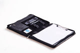Executive Leather Padfolio with Folding Center Panel, for iPad, 11-inch Laptop