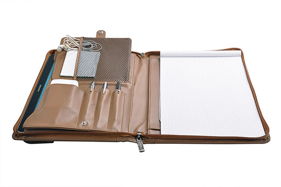 Deluxe Executive Padfolio with Envelope-Styled Exterior Pocket, to Fit Letter / A4 Paper
