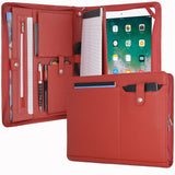 Genuine Leather Portfolio Case, Zipper Organizer Padfolio for iPad 12.9/11/10.5/9.7 inch, A4 Portfolio for Notepad