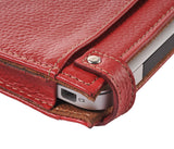 Macbook Air Leather Sleeve Portfolio style Sleeve for 11" / 13" Macbook air  (Red)