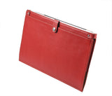 Simple style Chromebook Leather Sleeve case, Red