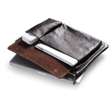 Coffee Leather Clutch Case for iPad Pro and 15 inch MacBook Pro
