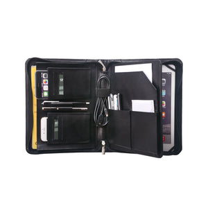 9.7 inch Tablet Portfolio Case , Leather Organizer Folio for 9.7 inch Tablet and A5 Notepad