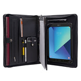 Genuine Leather Portfolio Organizer Padfolio for Samsung Galaxy Tab S3 9.7 and Galaxy Tab S4/ Tab S5e/ Tab S6 10.5, A4 Portfolio for Notepad